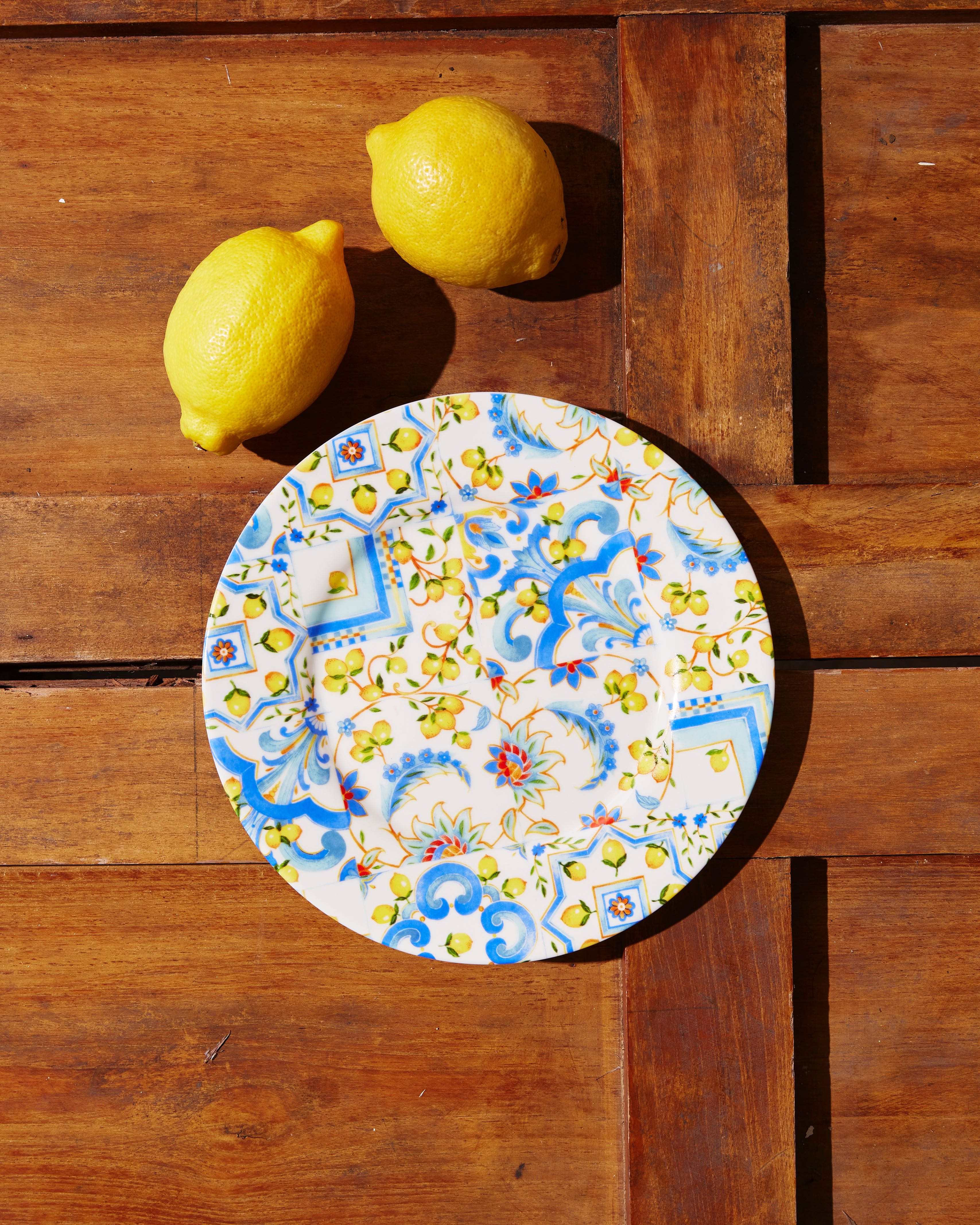 จานพิมพ์ลาย ขนาด 9 นิ้ว ลาย Medina De Tunis Porcelain Printed Decal 9 in