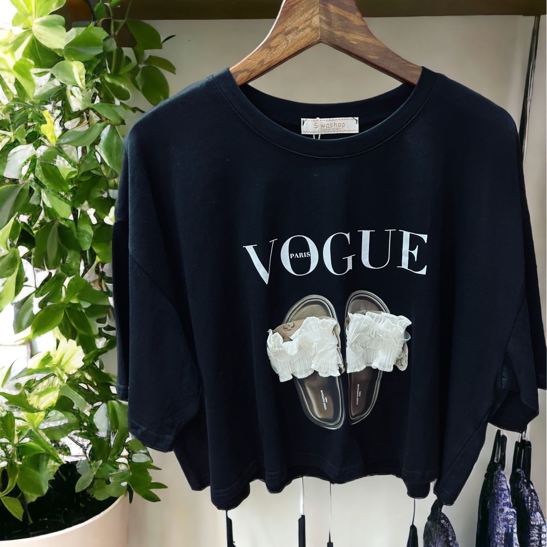 เสื้อยืด ทรงครอปโอเวอร์ไซส์  siwashop 