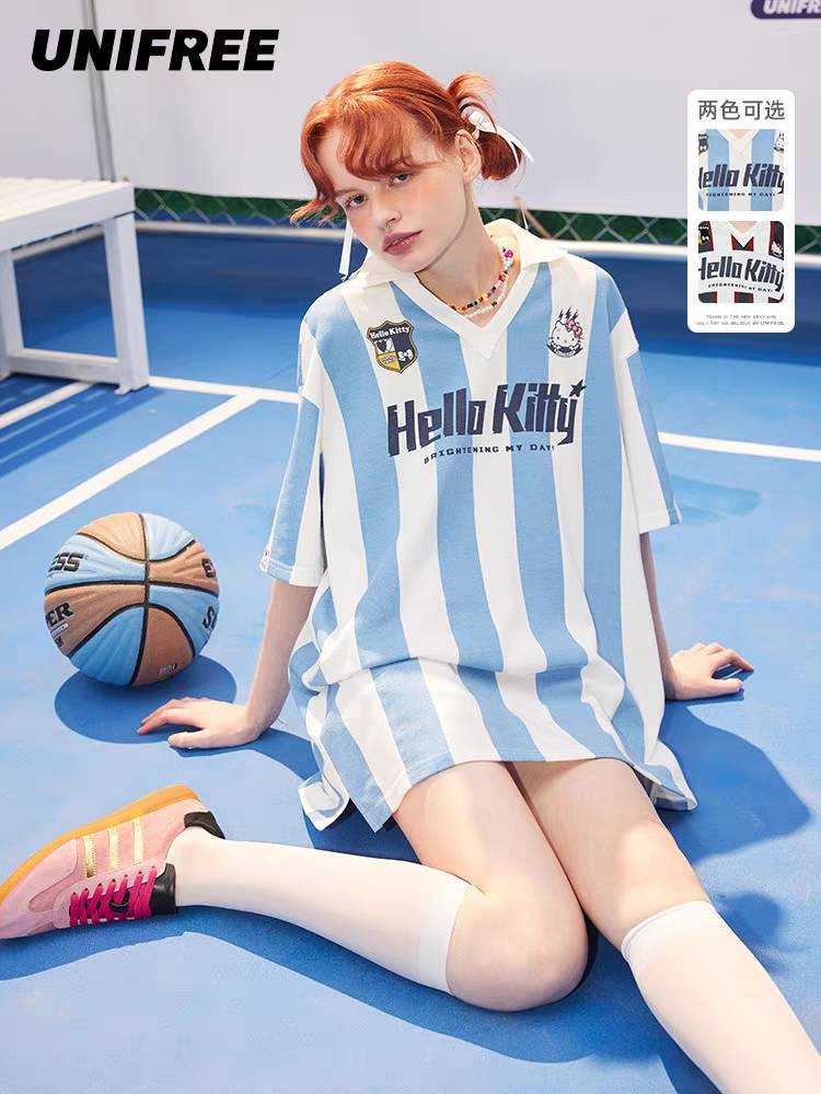 [รวมพร้อมส่ง Sanrio] Kyouko/UNIFREE เสื้อคาร์ดิแกนฮู้ด เสื้อกันหนาวแขนยาว เสื้อยืดครอป คิตตี้