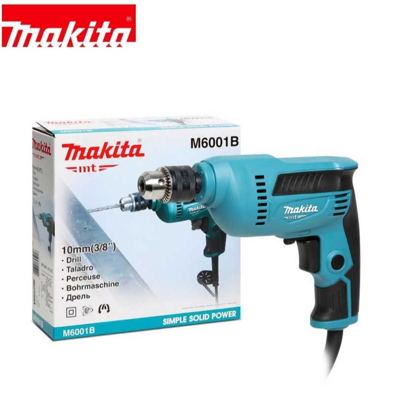 สว่านไฟฟ้า10 mm. 3/8 450W Makita M6001B ปรับซ้ายขวา  CB-85A