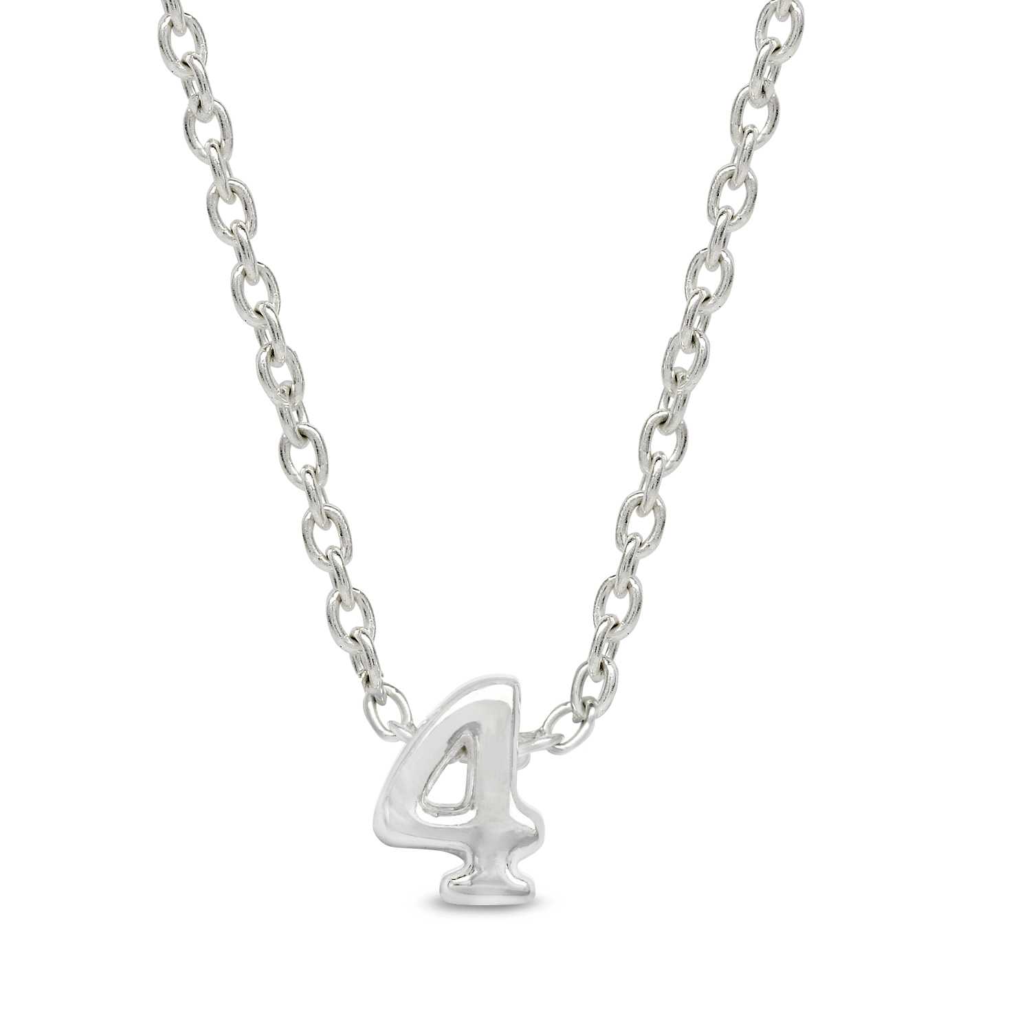 Arabic Numeral Pendant 4