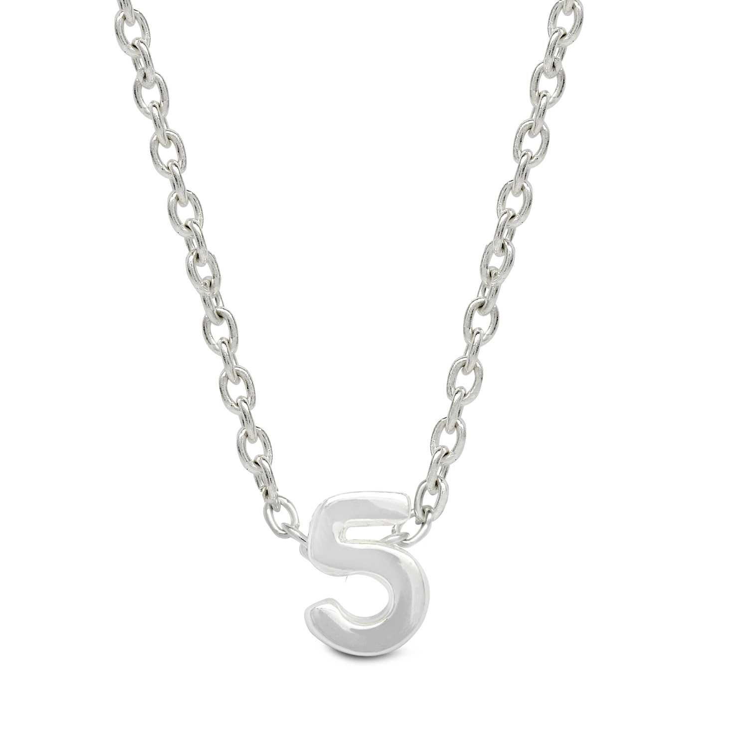 Arabic Numeral Pendant 5