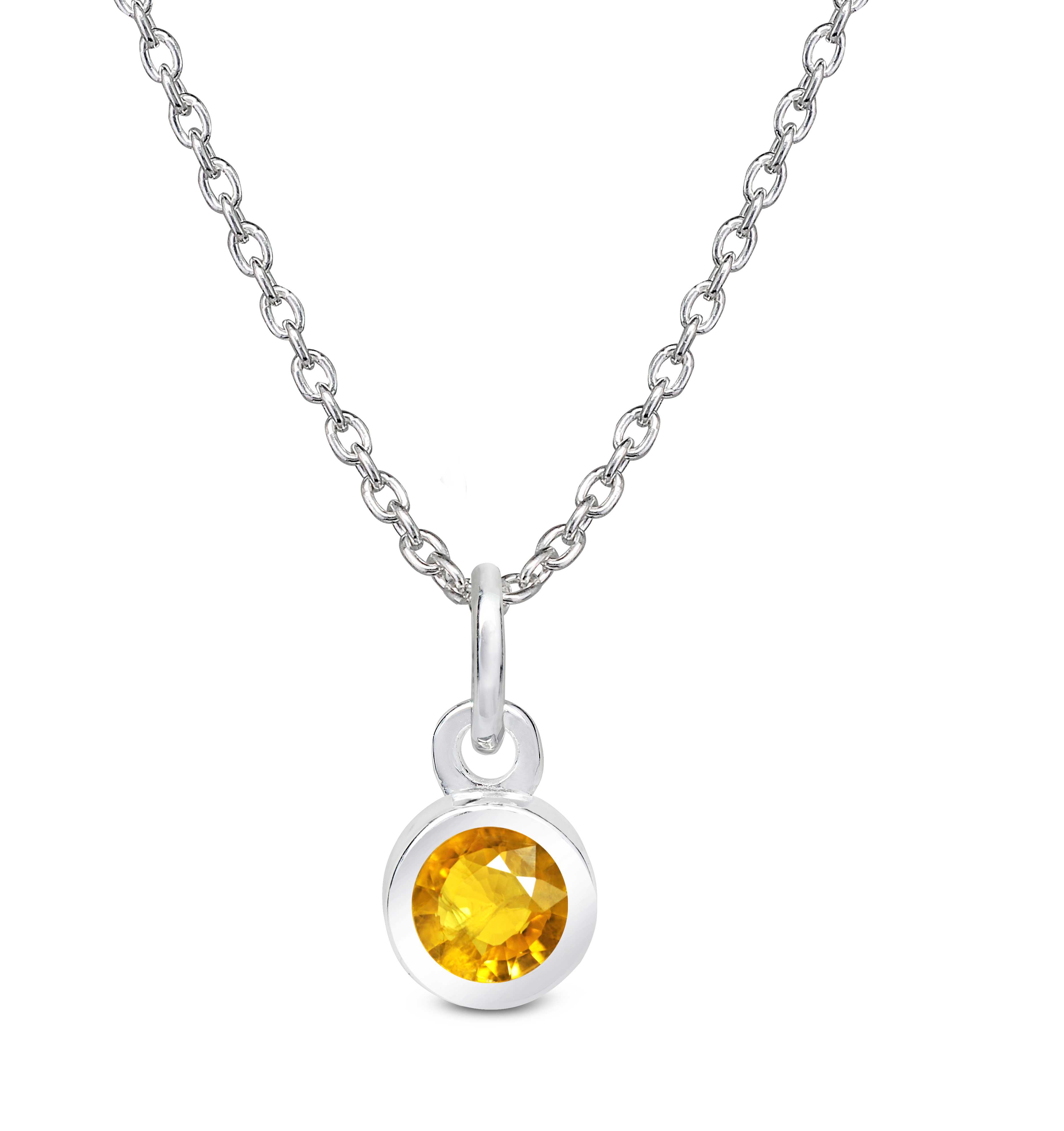 Yellow CZ Pendant