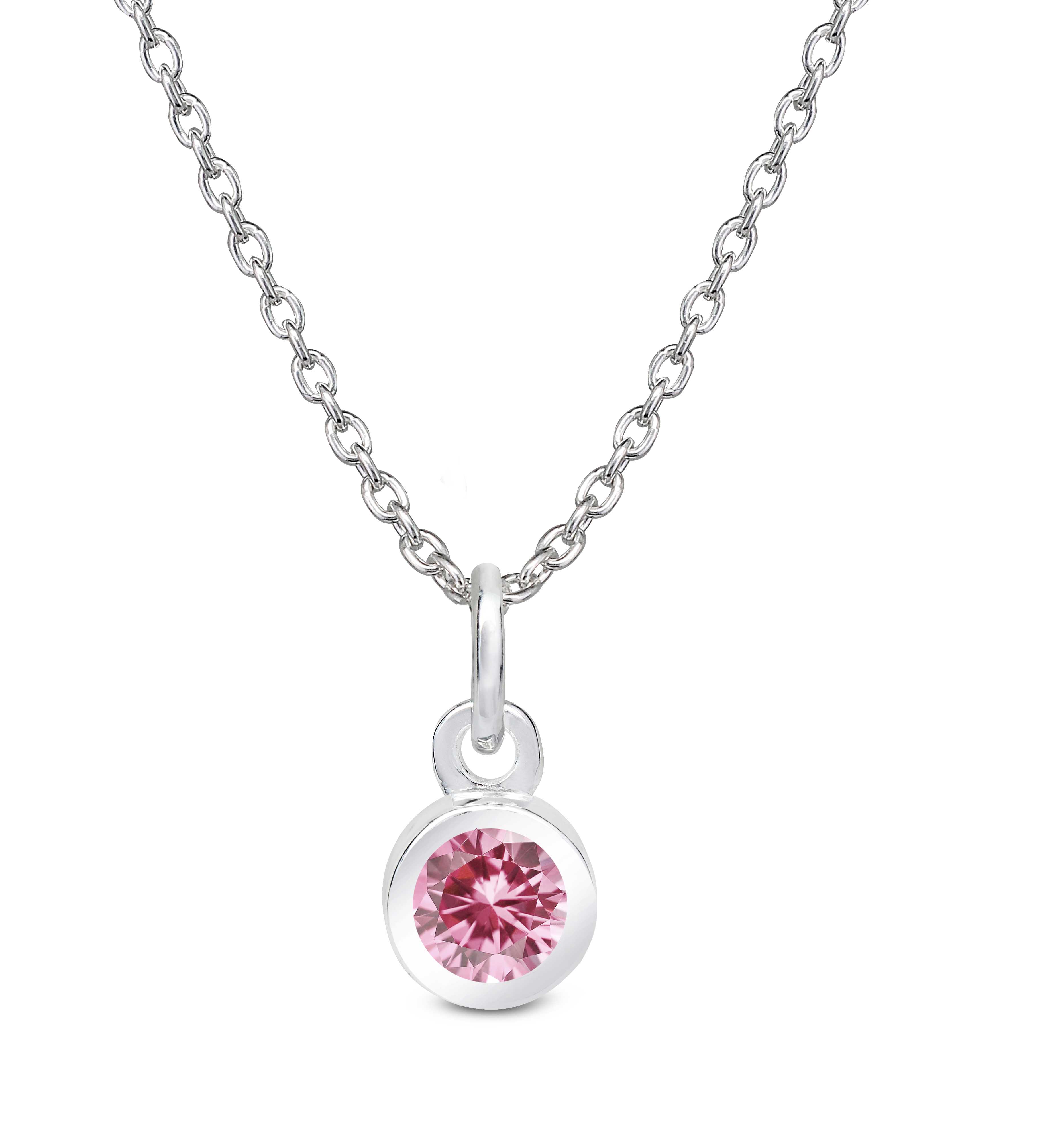 Pink CZ Pendant