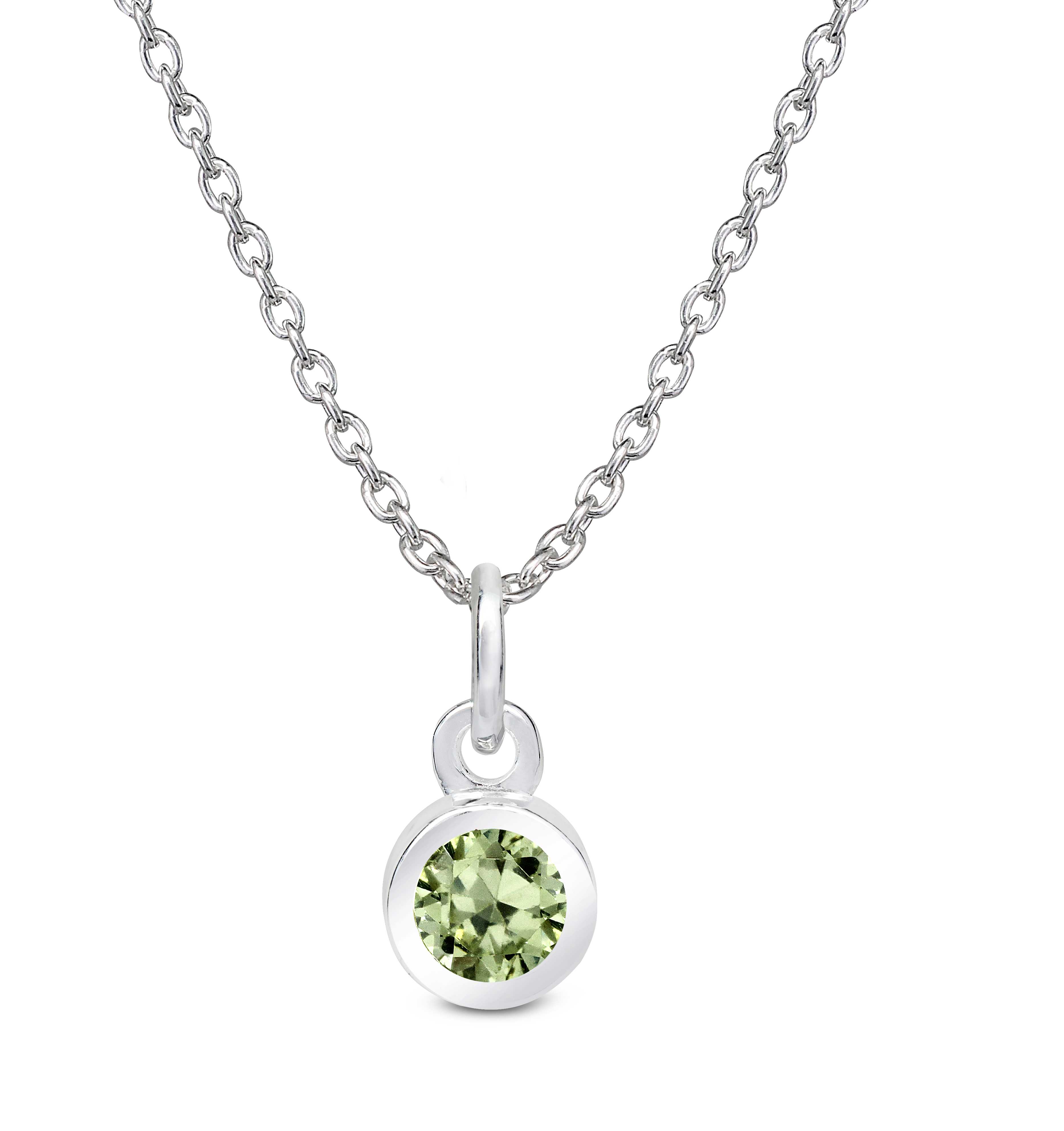 Peridot CZ Pendant
