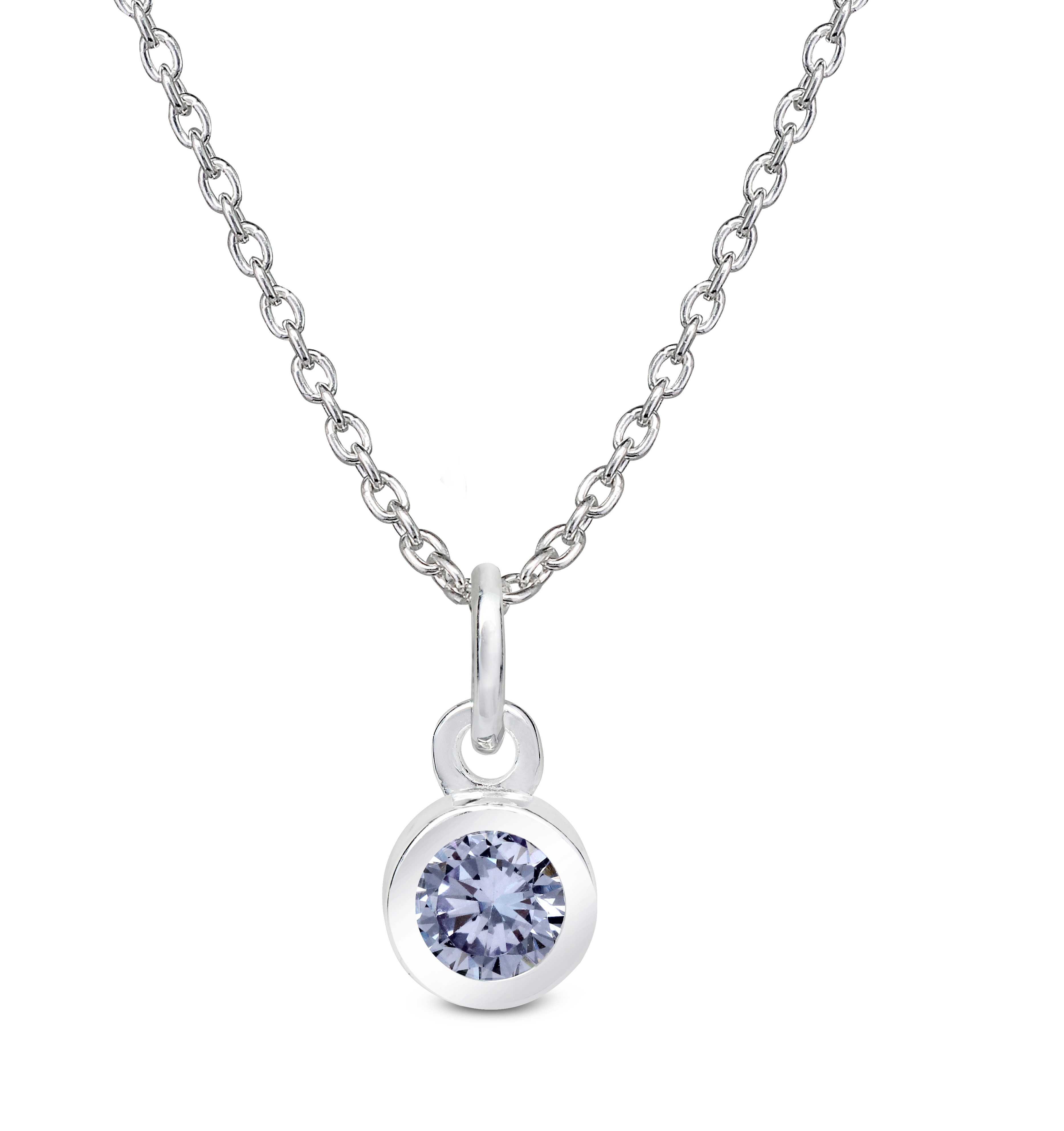 Lavender CZ Pendant