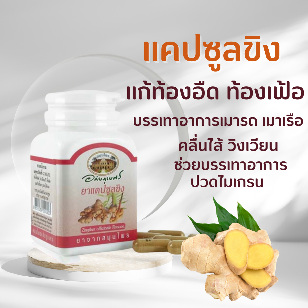อภัยภูเบศรขิง ขนาด 70 แคปซูล (ยา-สมุนไพร)