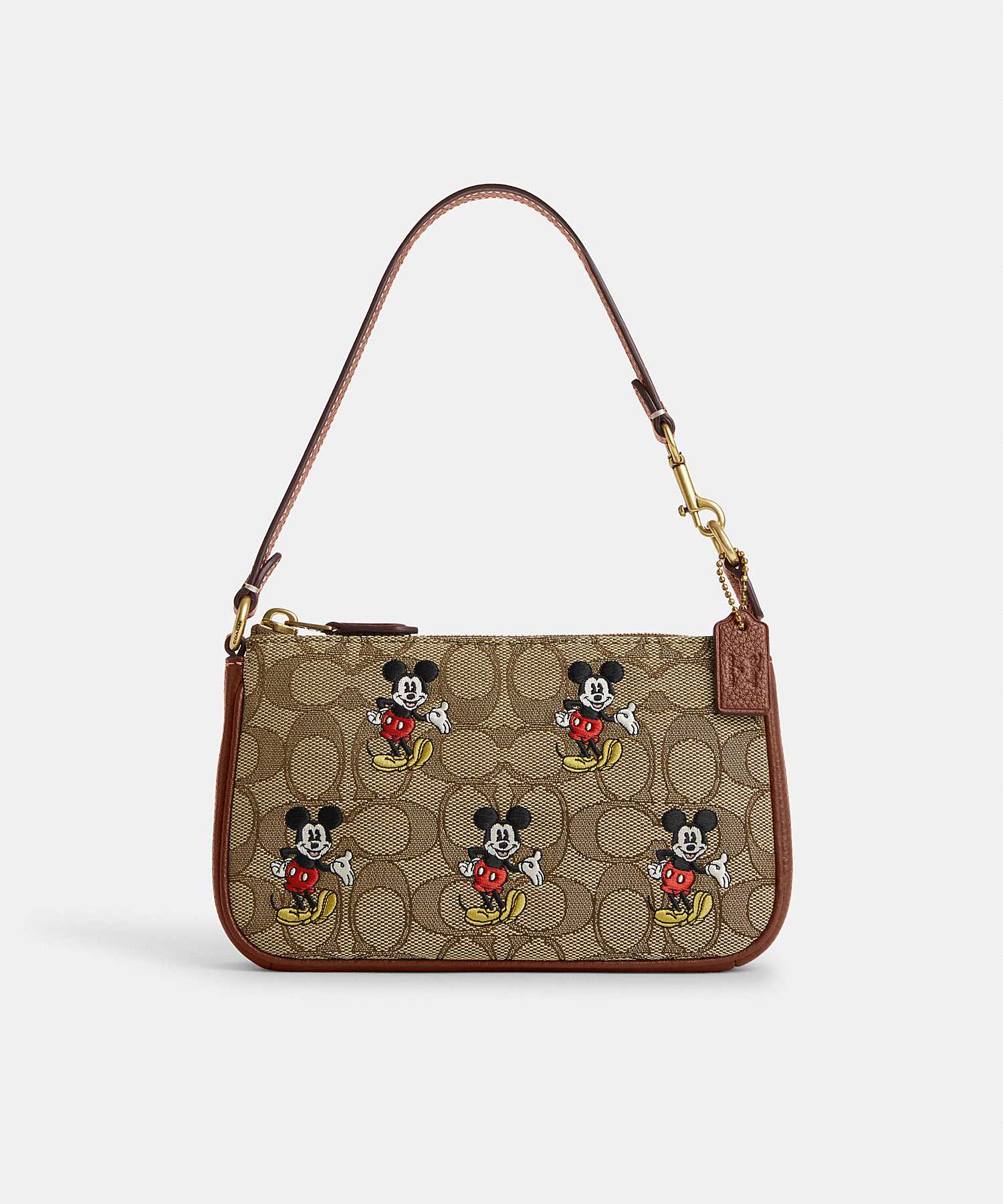 DISNEY X COACH NOLITA 19 IN SIGNATURE JACQUARD WITH MICKEY MOUSE PRINT CN507 B4R3U