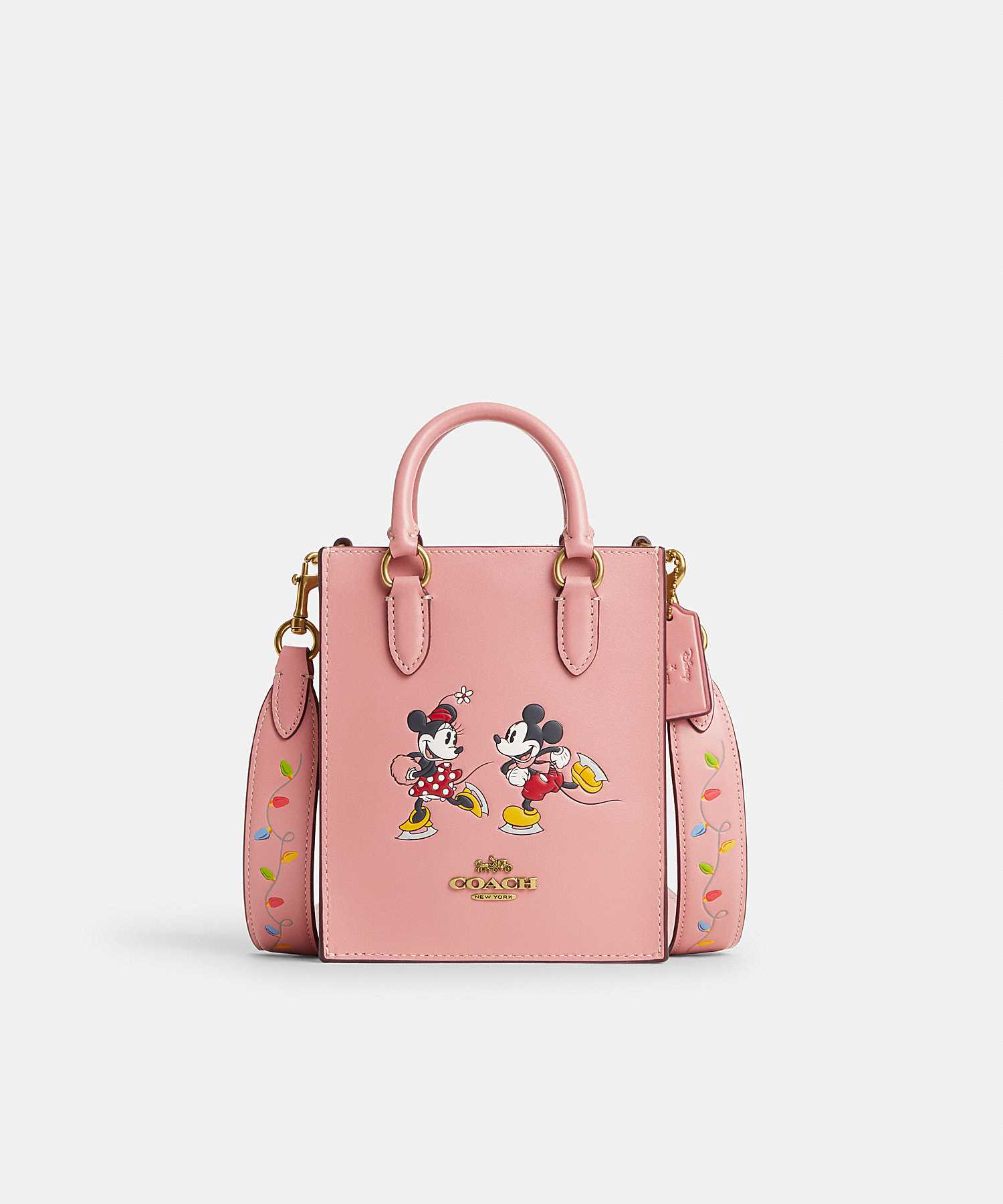 DISNEY X COACH NORTH SOUTH MINI TOTE WITH ICE SKATE MOTIF CN023 B4OFE