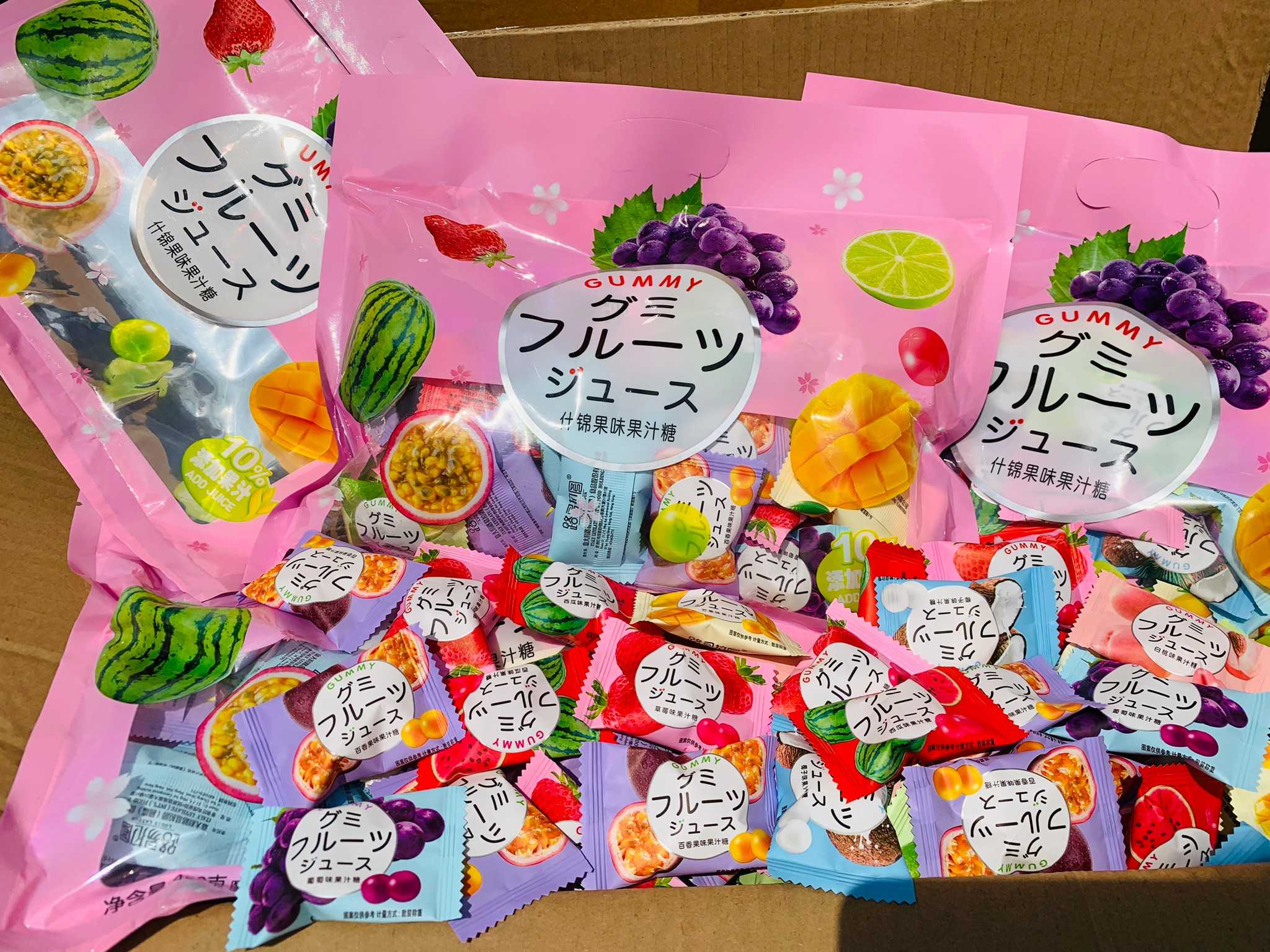 ใหม่กัมมี่ญี่ปุ่น เยลลี่ผลไม้รวมรส กลิ่น  หวาน หอม เคี้ยวนุ่ม