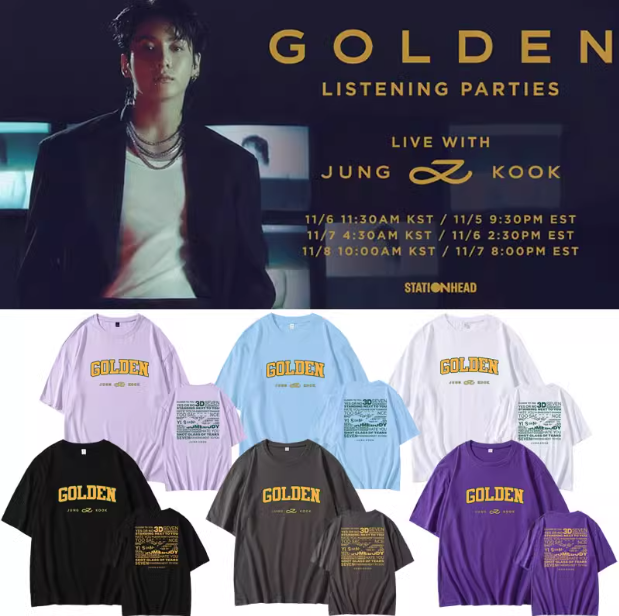 Pre-Order | เสื้อยืด JUNGKOOK : GOLDEN