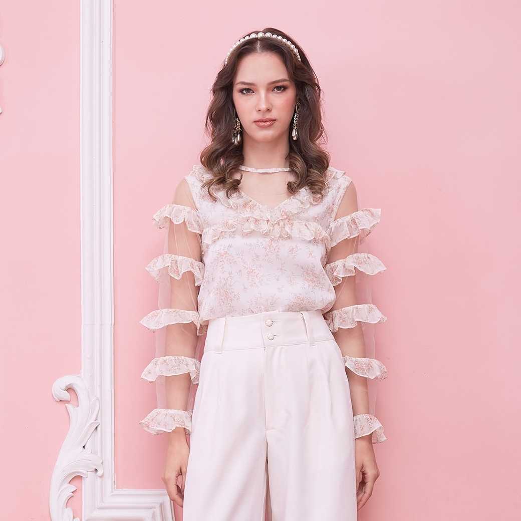 Foral Top - Malabrand AW23 M24 เสื้อผู้หญิง