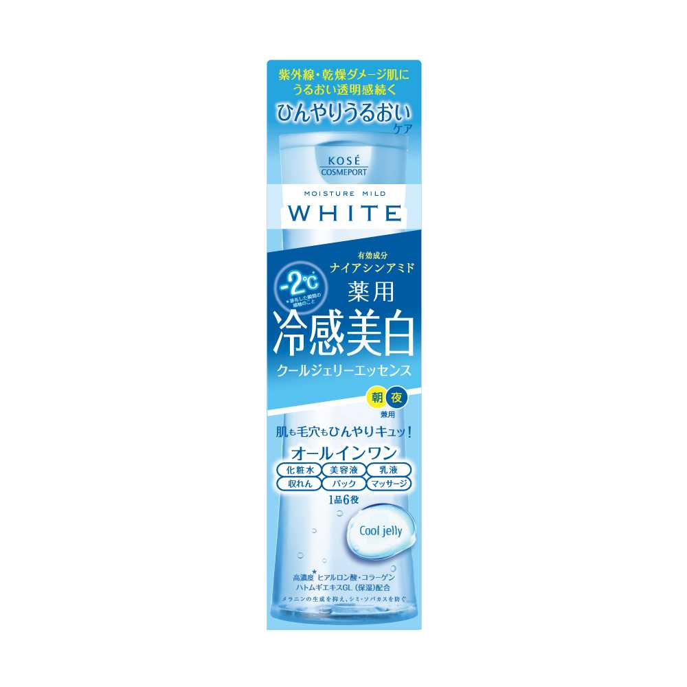 MOISTURE MILD WHITE COOL JELLY ESSENCE 200 ml / เอสเซ้นส์บำรุงผิวหน้า สูตรเย็น 6 คุณสมบัติ