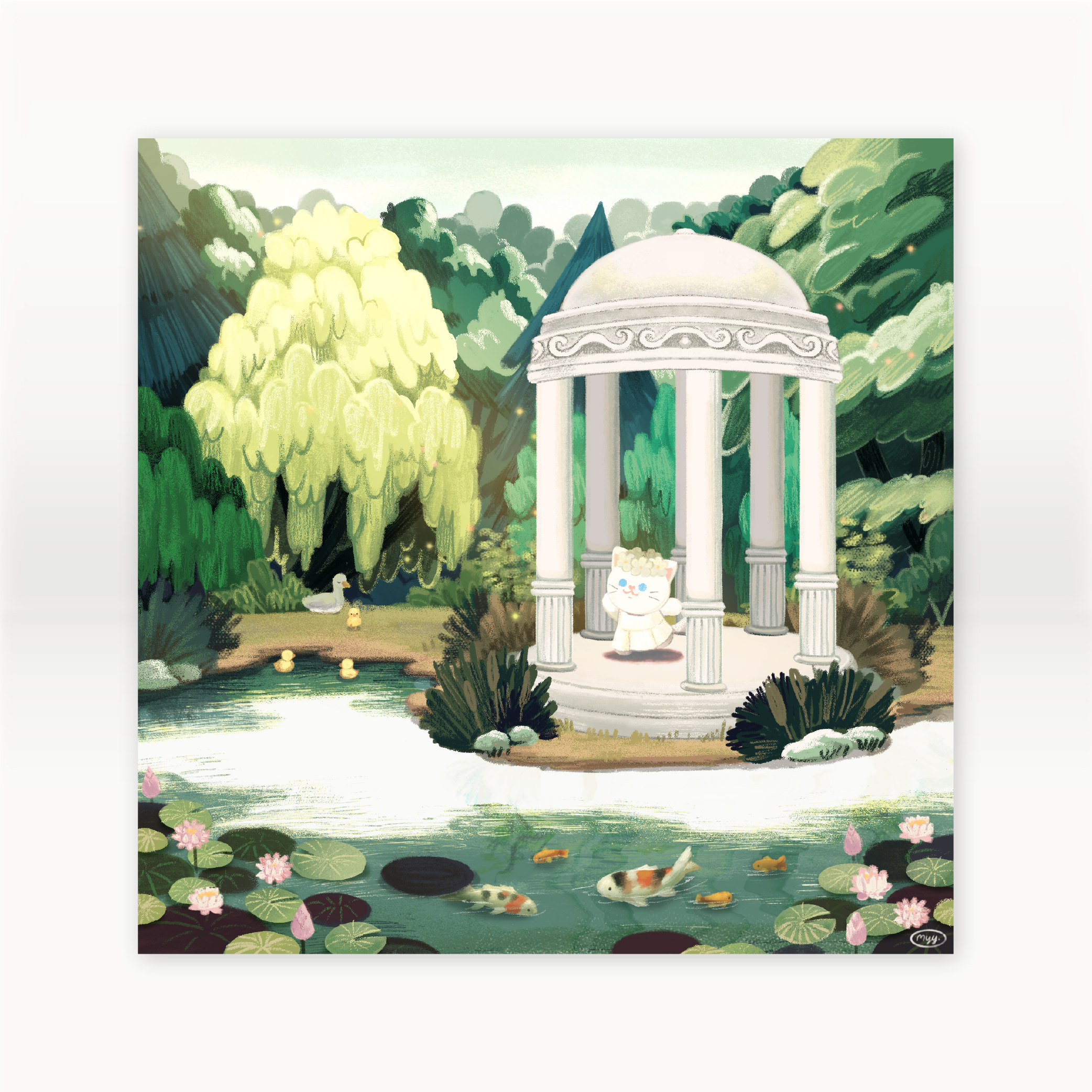 Postcard 5x5 inch | lake