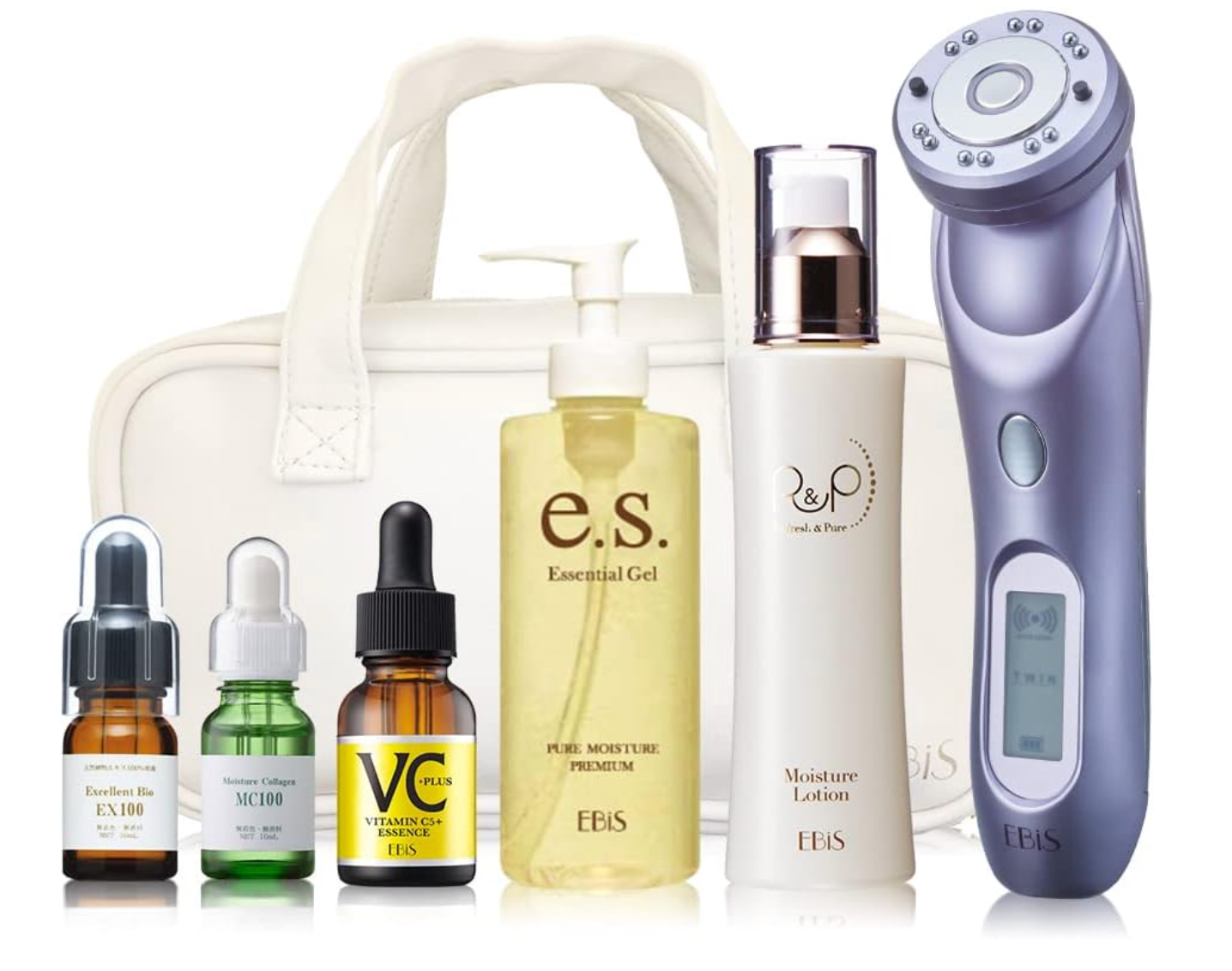 Pre-order เครื่องนวดหน้า Ebis  (ツインエレナイザーPREMIUM) Set