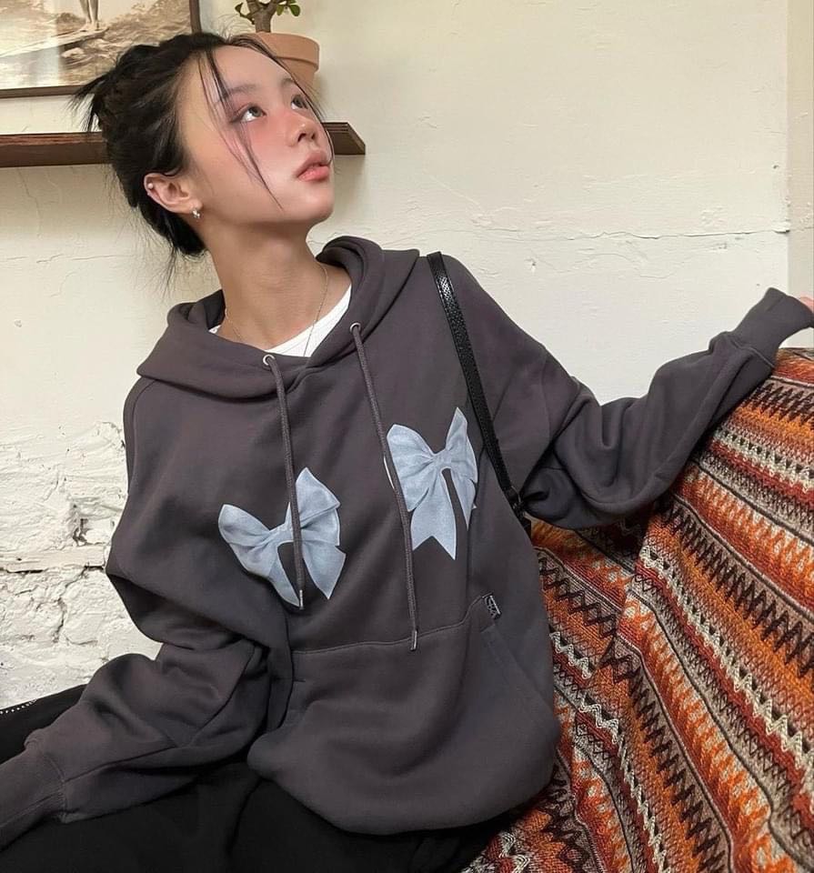 [แท้💯 พร้อมส่งM]SCULPTOR B OW BOW HOODIES