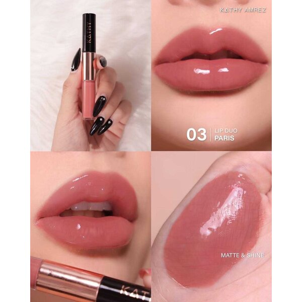 Kathy Amrez Lip Duo Matte & Shine #03 Paris 2.8g