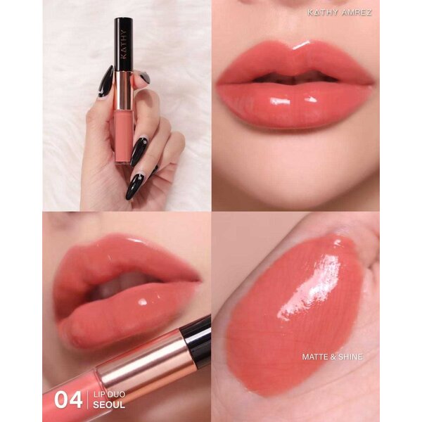 Kathy Amrez Lip Duo Matte & Shine #04 Seoul 2.8g