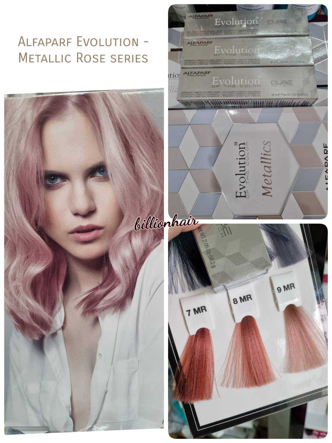 Alfaparf Evolution of the color - Mettallics Rose Copper สีย้อมผมอัลฟ่าเทคโนโลยี 3D