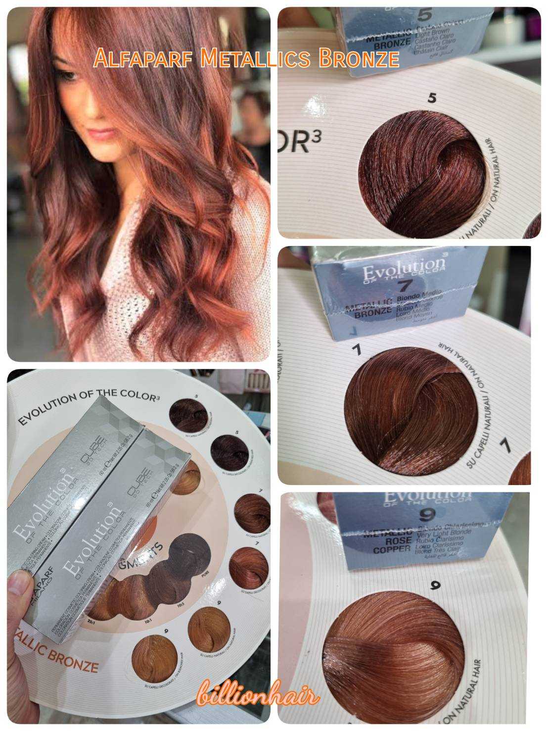 Alfaparf Evolution of the color - Mettallics Bronze โทนสีบลอนซ์ แนวส้มทอง