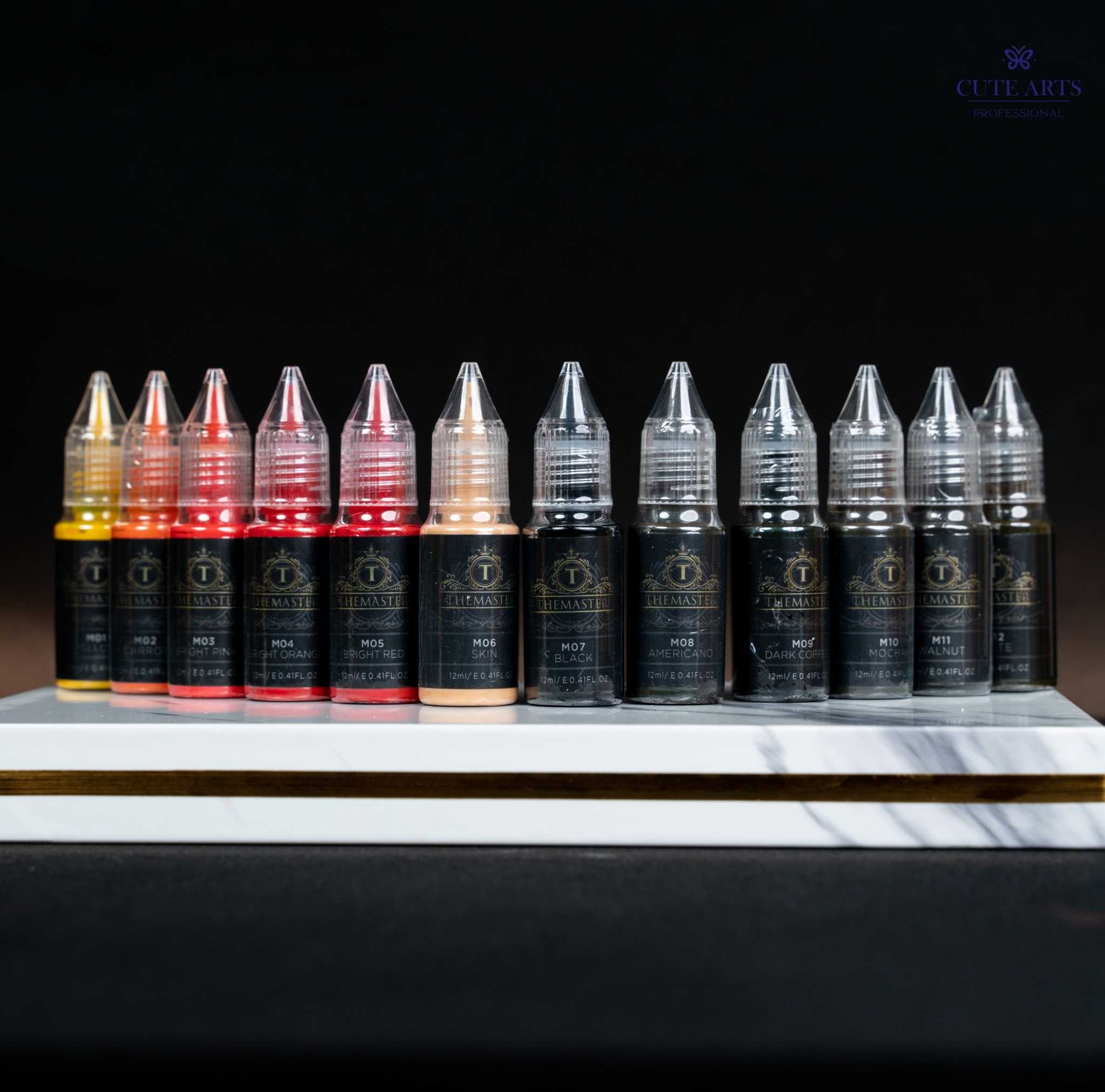 สี T-master สีเชื้อน้ำ สีออแกนิค เม็ดสีน้ำเข้าUSA  สีสักคิ้ว  สีสักปาก คิ้วออมเบรย์ คิ้วแฮร์สโตก