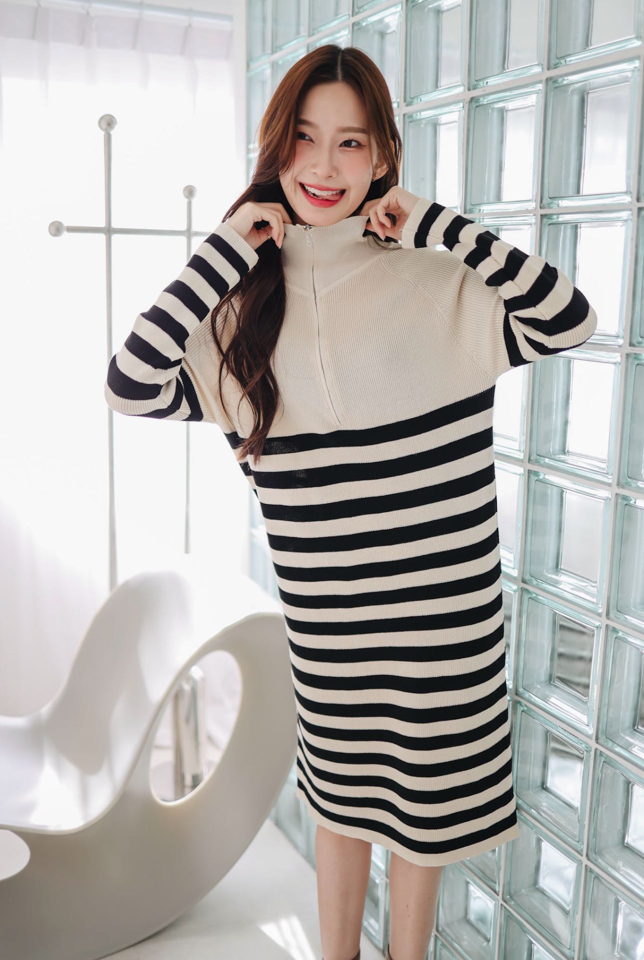 เดรสไหมพรมซิป