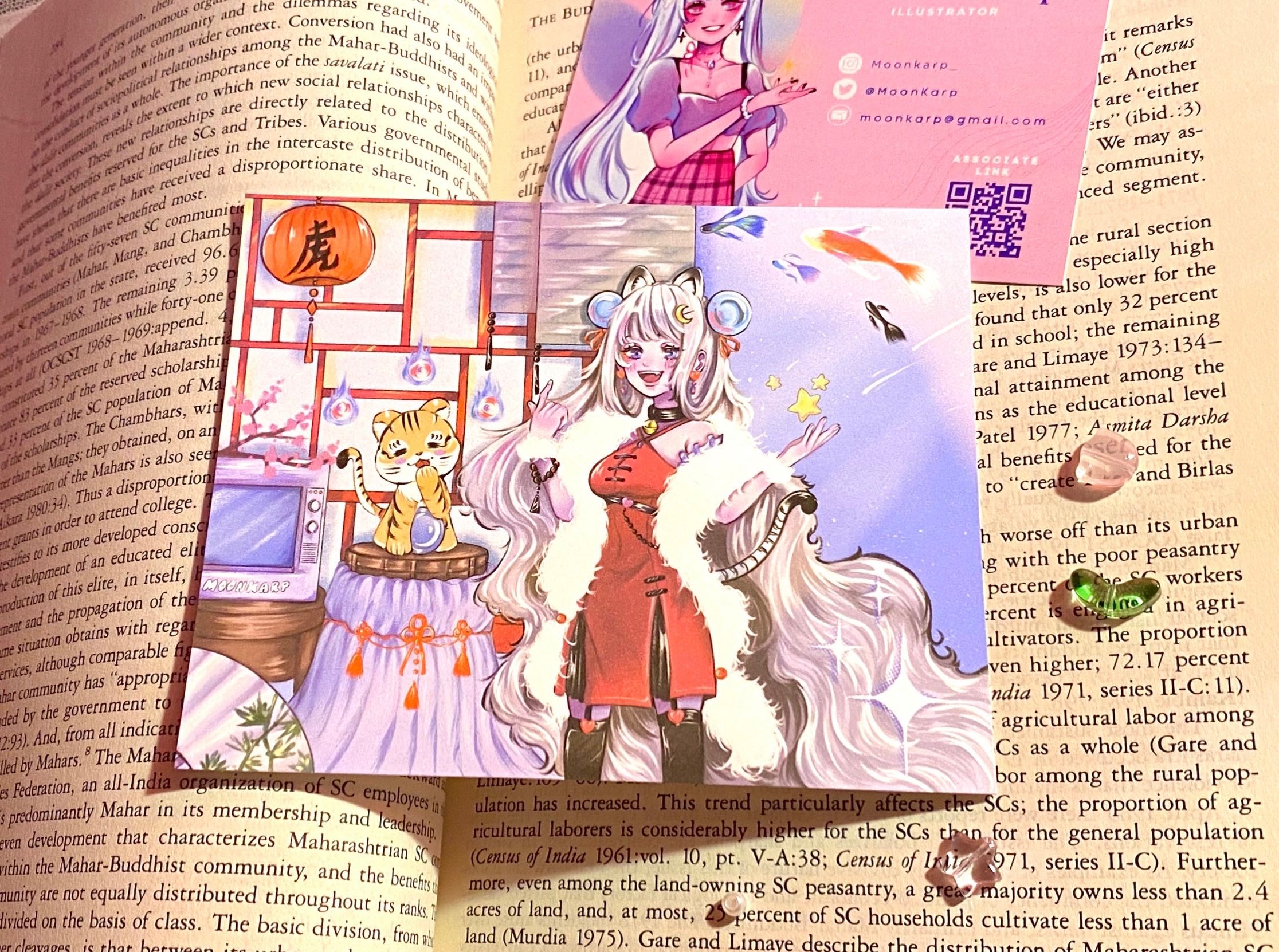 Postcard tiger year