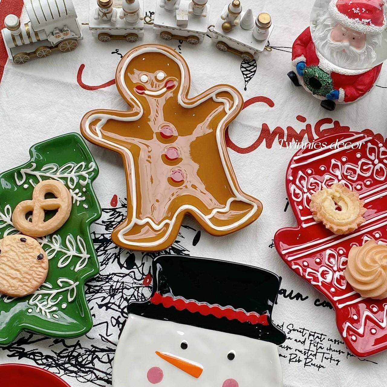 จานจิ๋ว 𝑿’𝒎𝒂𝒔 🎄❤️🍪 Twinnies Decor