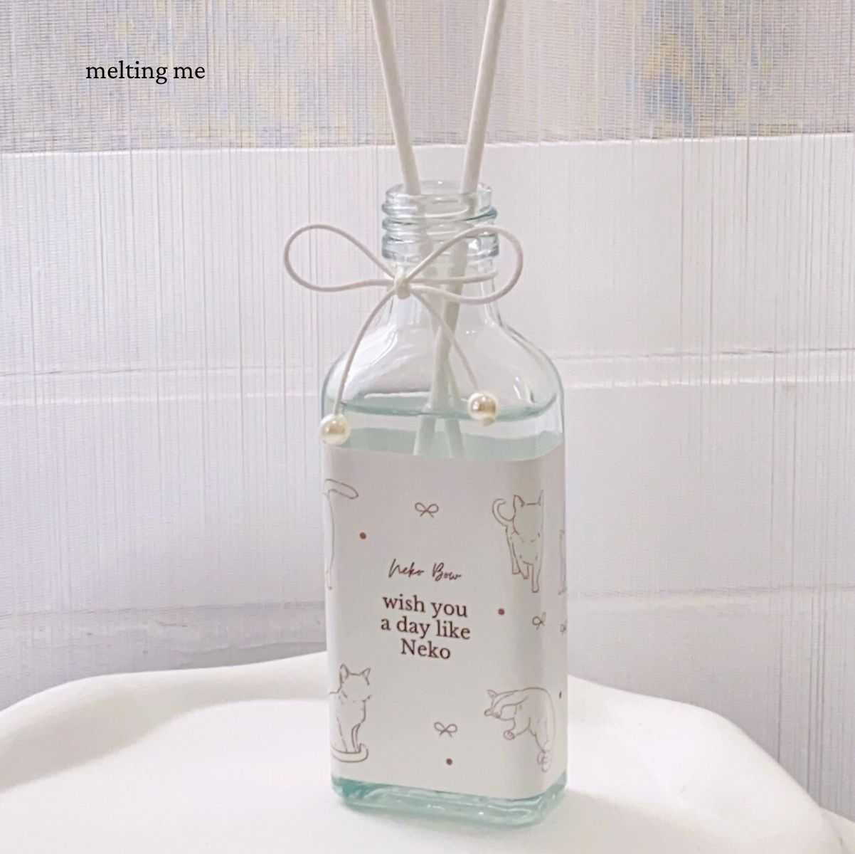 melting me : Neko Bow Aroma Reed diffuser ก้านไม้หอมปรับอากาศ 60 ml.