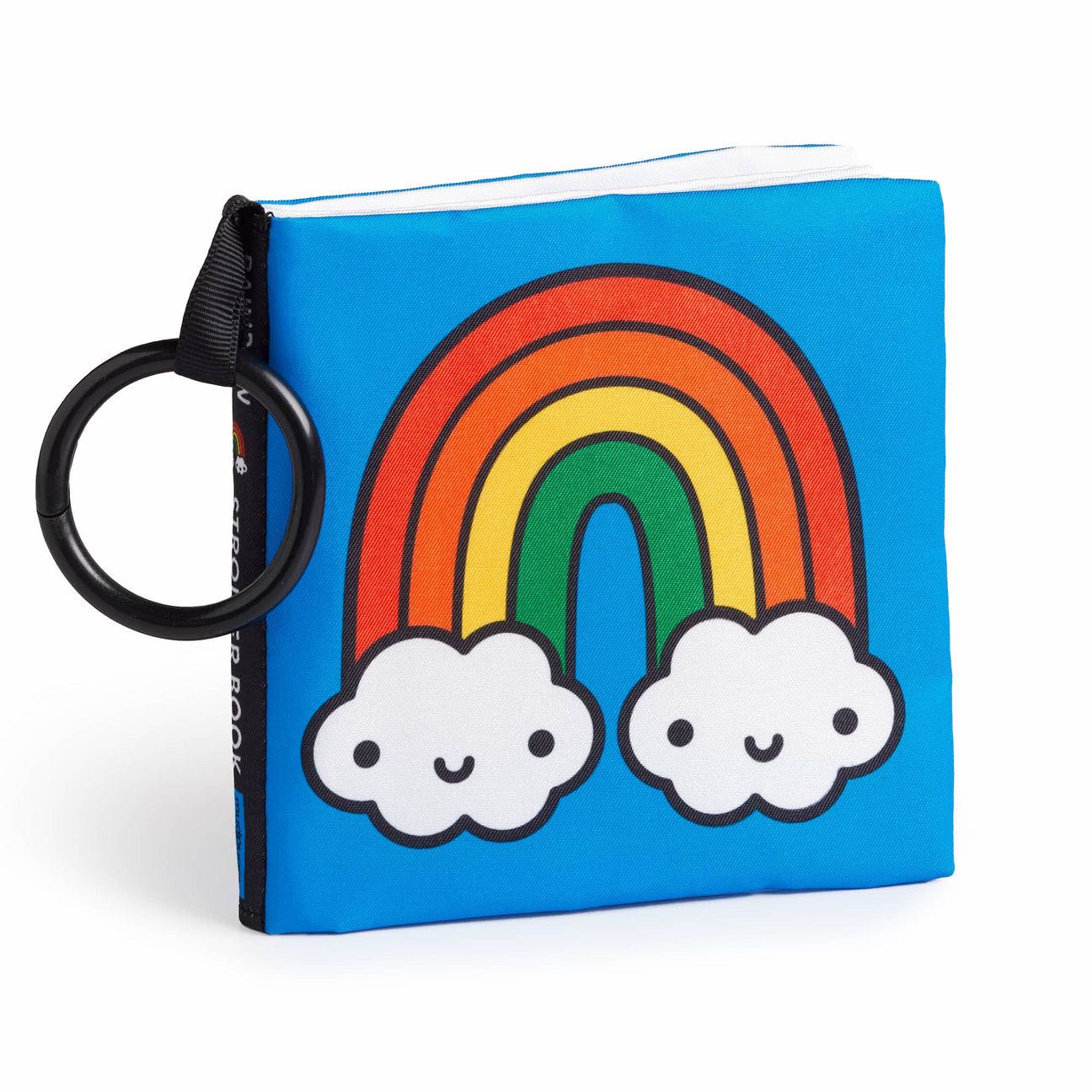 หนังสือผ้า Crinkle Fabric Stroller Book  🌈 ลาย rainbow-world
