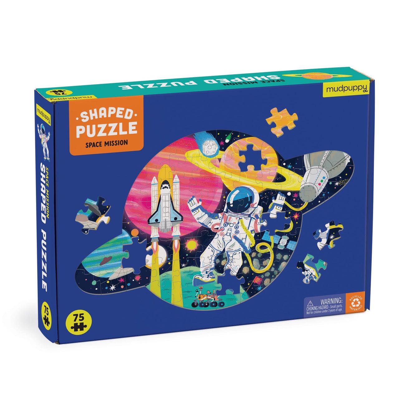75 Piece Shaped Scene Puzzle ลาย Space Mission