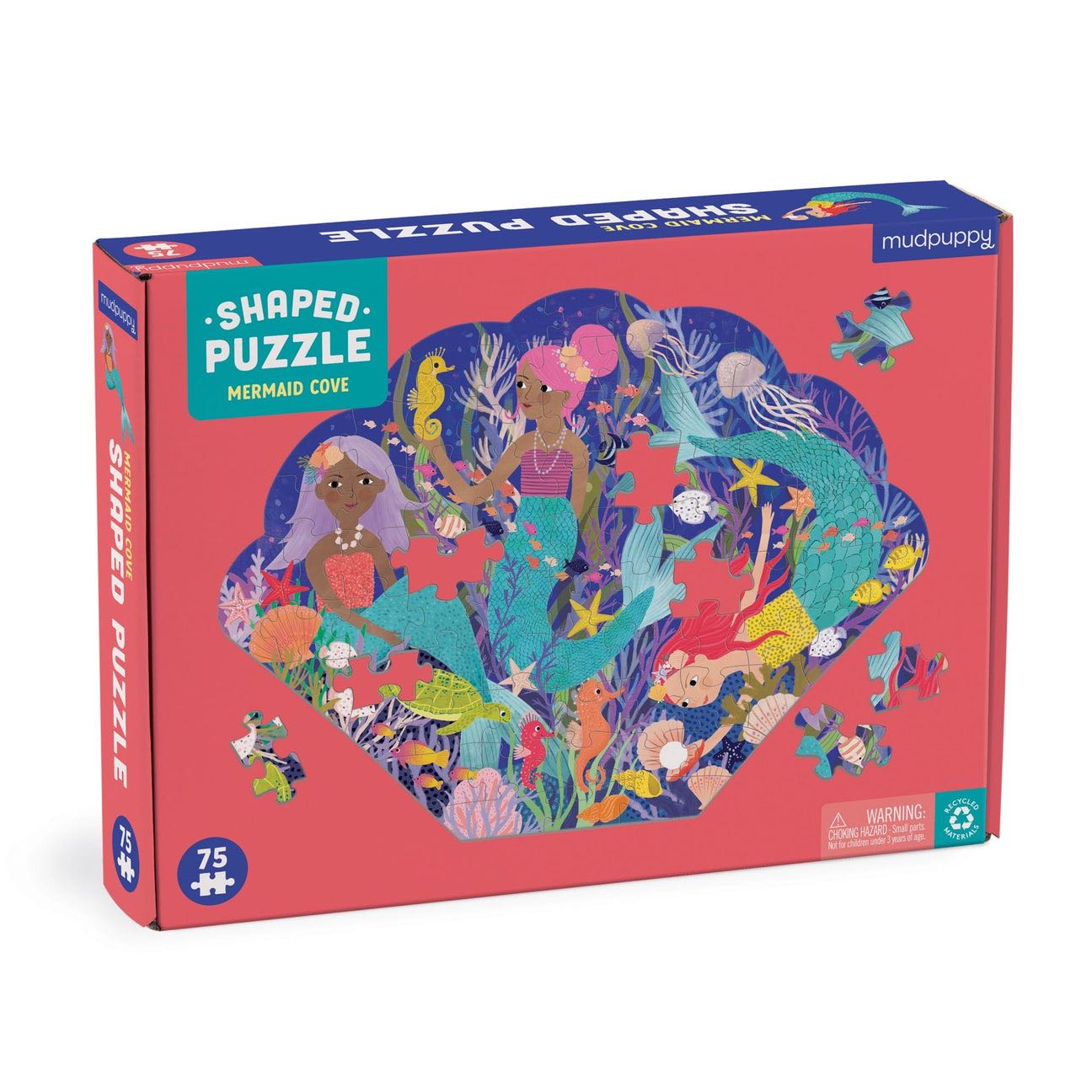 75 Piece Shaped Scene Puzzle ลาย mermaid cove