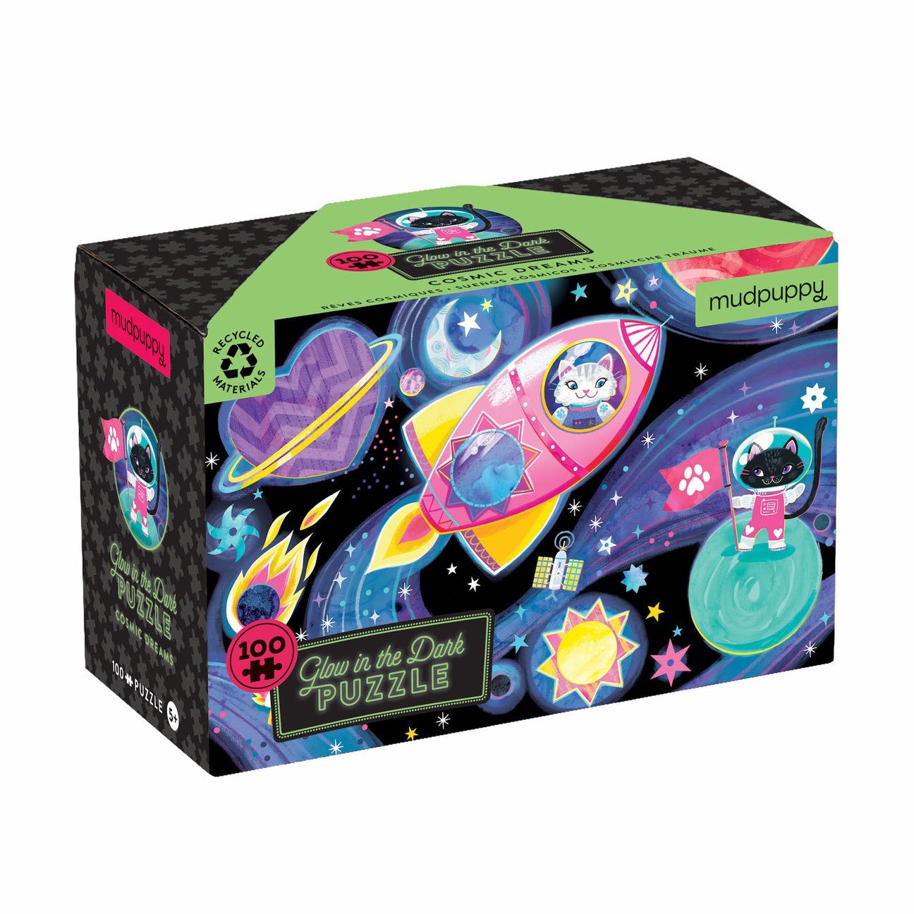 จิ๊กซอว์เรืองแสง Glow in the dark puzzle 100 ชิ้น ลาย Cosmic Dreams