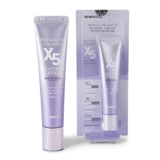 Skinpastel Premium Collagen X5 Watery Cream 30ml. (หลอดสีม่วง)