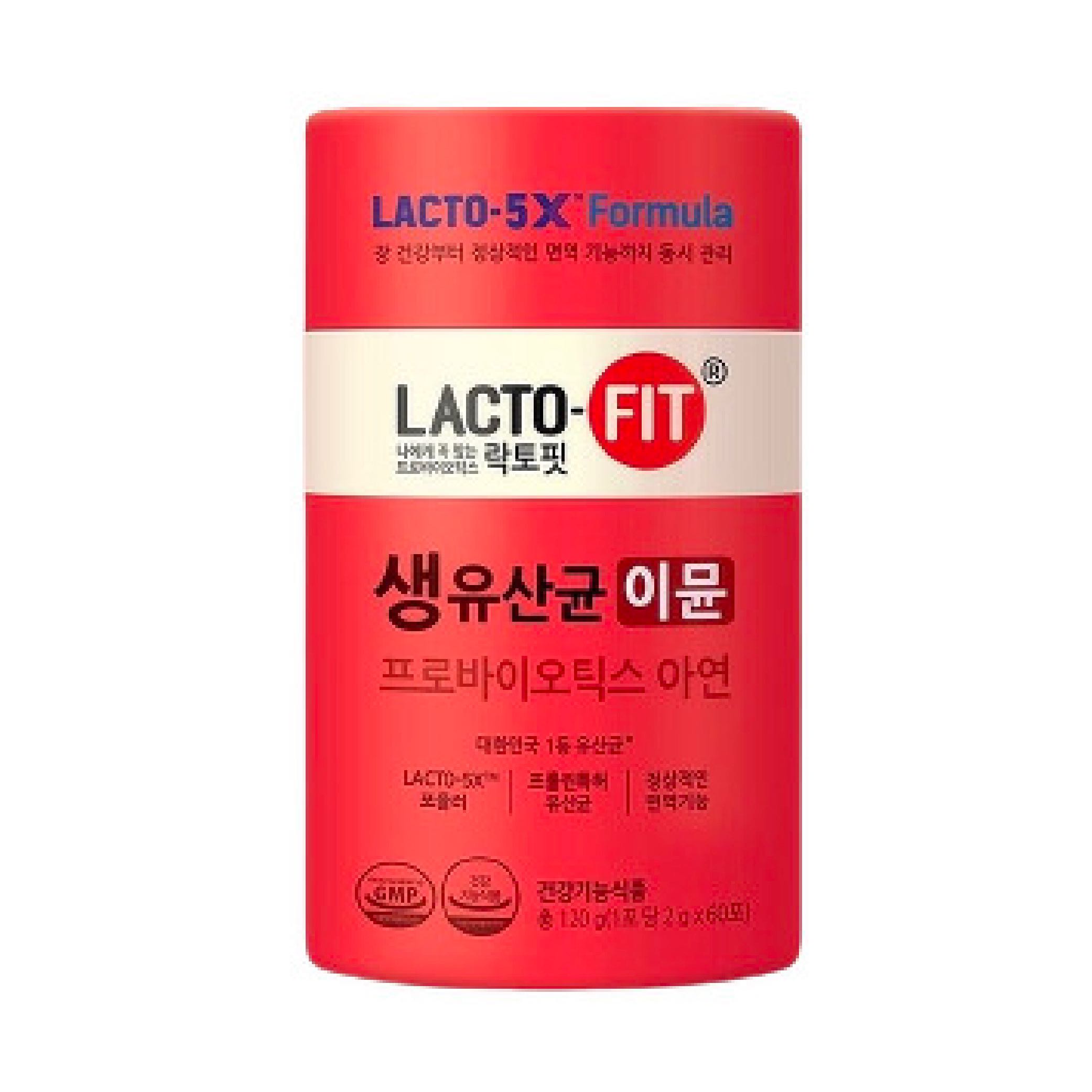 Lacto-Fit Probiotic Immune Zinc 5x Formula เสริมภูมิต้านทาน บำรุงสมอง (สีแดง)