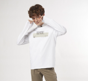 เสื้อทีเชิ้ตเฟรนช์ชี่แขนยาว | Long Sleeve Frenchie Tee Shirt | 03819