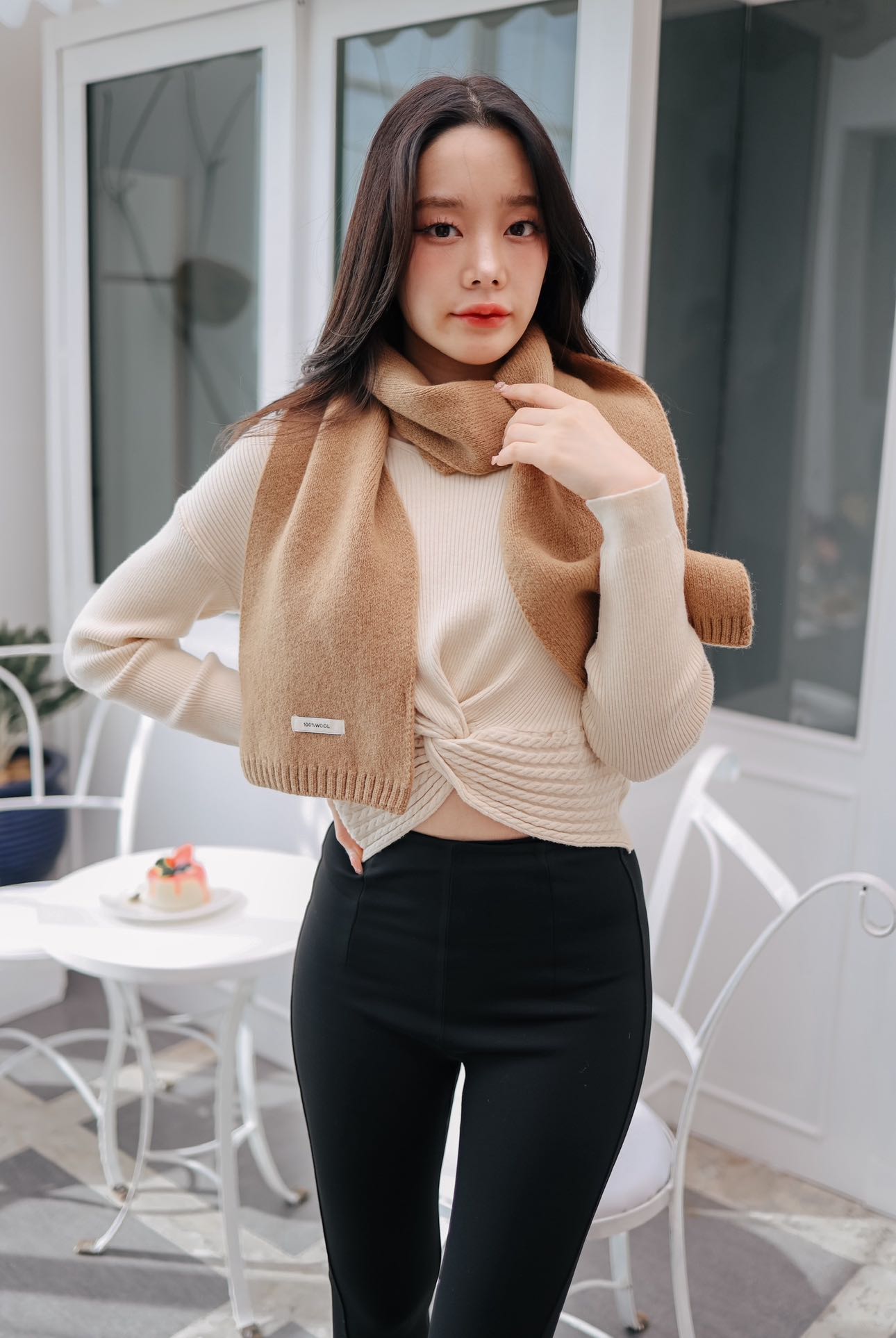 ผ้าพันคอขนแกะ 100%