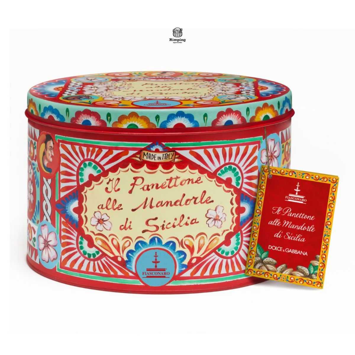 D&G PANETTONE AGLI AGRUMI E ALLO ZAFFERANO DI SICILIA 1 KG.