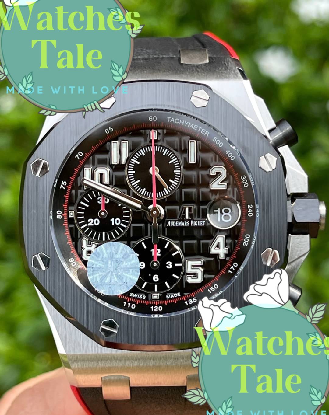 Audemars Piguet AP Royal Oak “ Vampire “ Offshore Black Red 42mm. Ref.26470SO JF