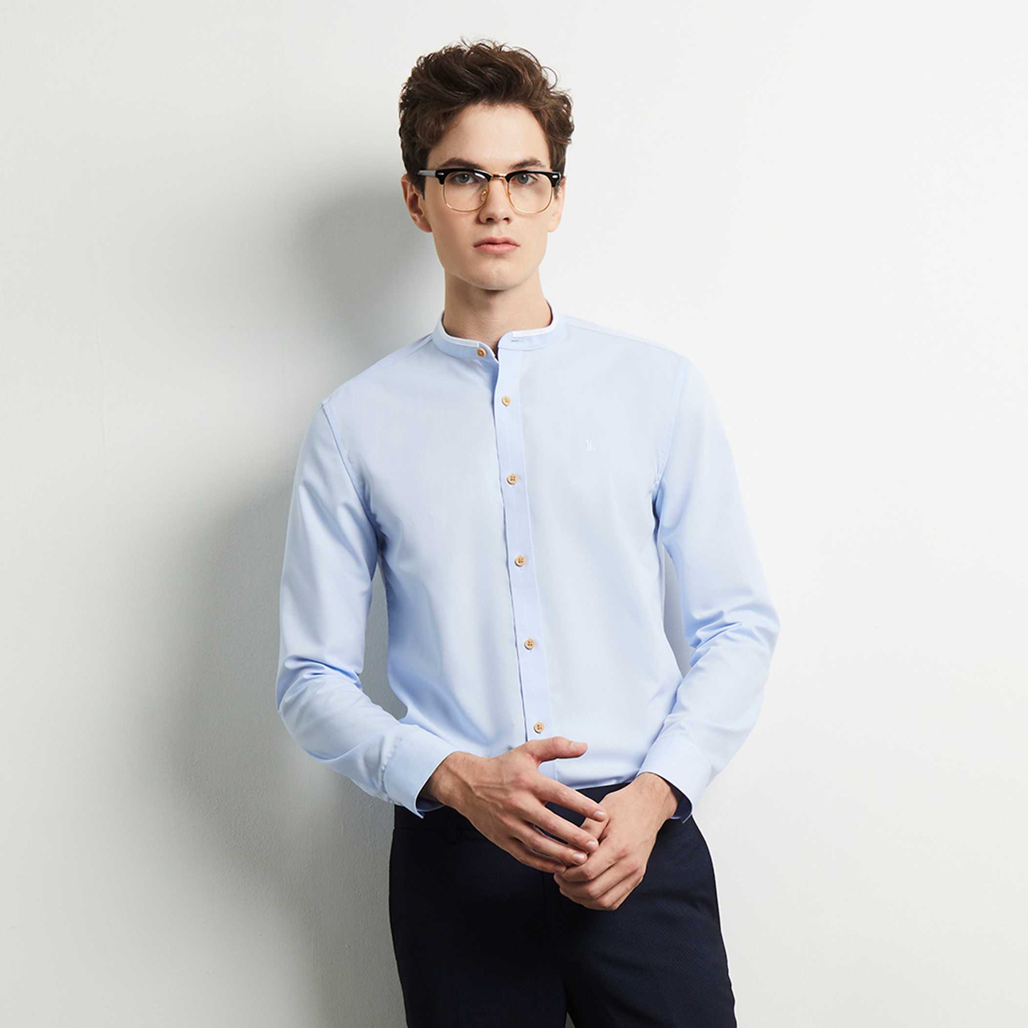เสื้อเชิ้ตคอปกทรงจีน | 03487