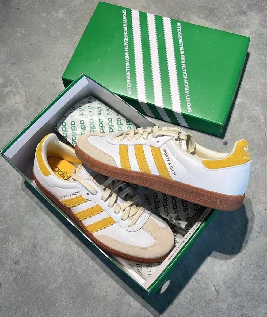 Adidas samba x Sporty and Rich   Cream​ gold