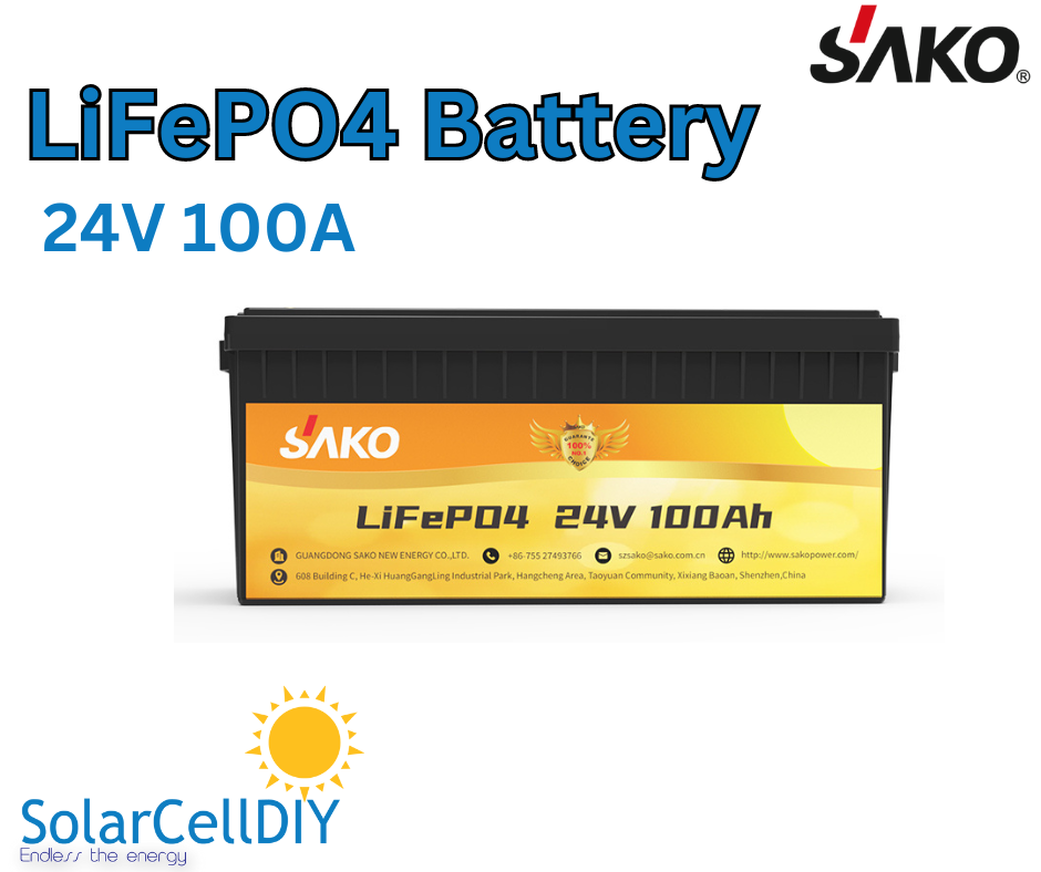 SAKO แบตเตอรี่ลิเธียม Lithium LiFePO4 24V100A(25.6V100A)  สำหรับ ระบบโซล่าเซลล์(cell CATL)