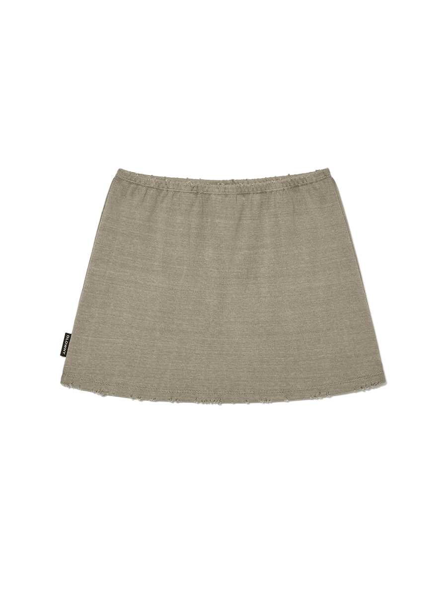 (pre,รวมส่ง) ARCTIC PIGMENT MINI SKIRT (ASH BROWN) /glowny