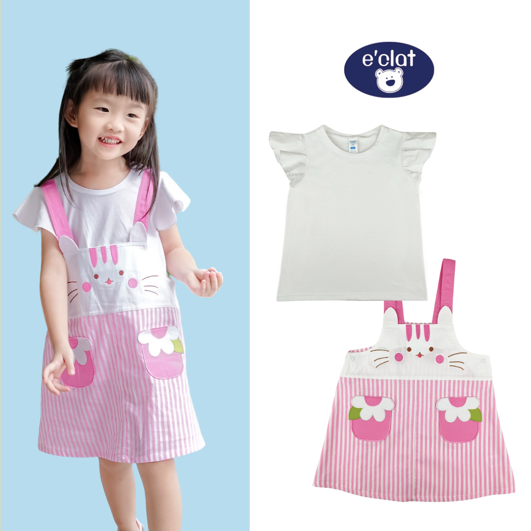 e'clat เสื้อ+เอี๊ยมกระโปรง SKU 6921