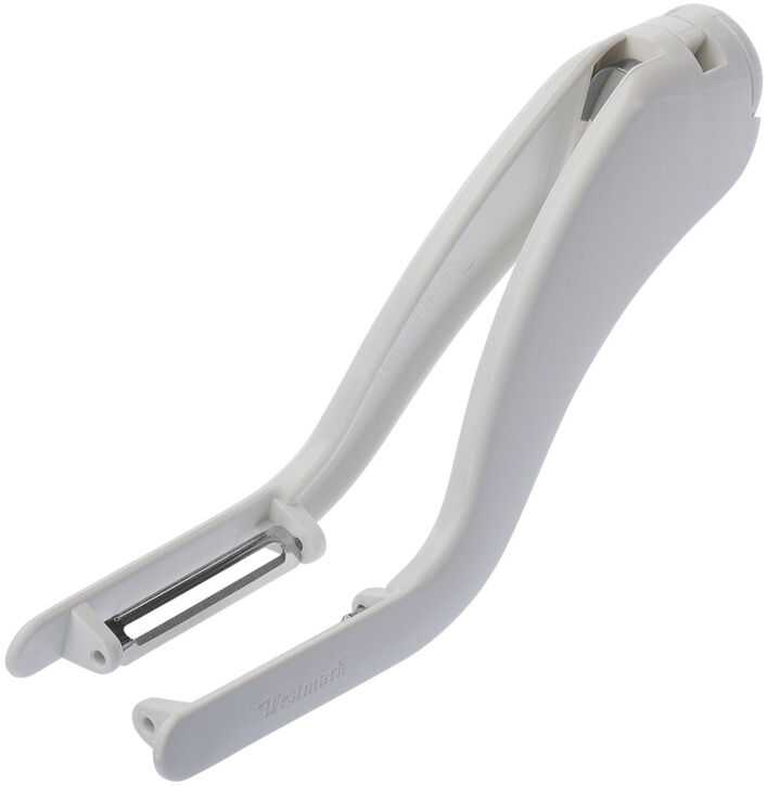 090397 WHITE POLYAMIDE DOUBLE BLADE ASPARAGUS PEELER