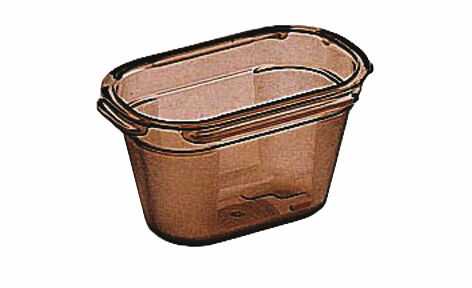 767110 ALTO PLUS GASTRONORM CONTAINER IN SMOKED COPOLYESTER - GN 1/9 DEPTH 10 CM