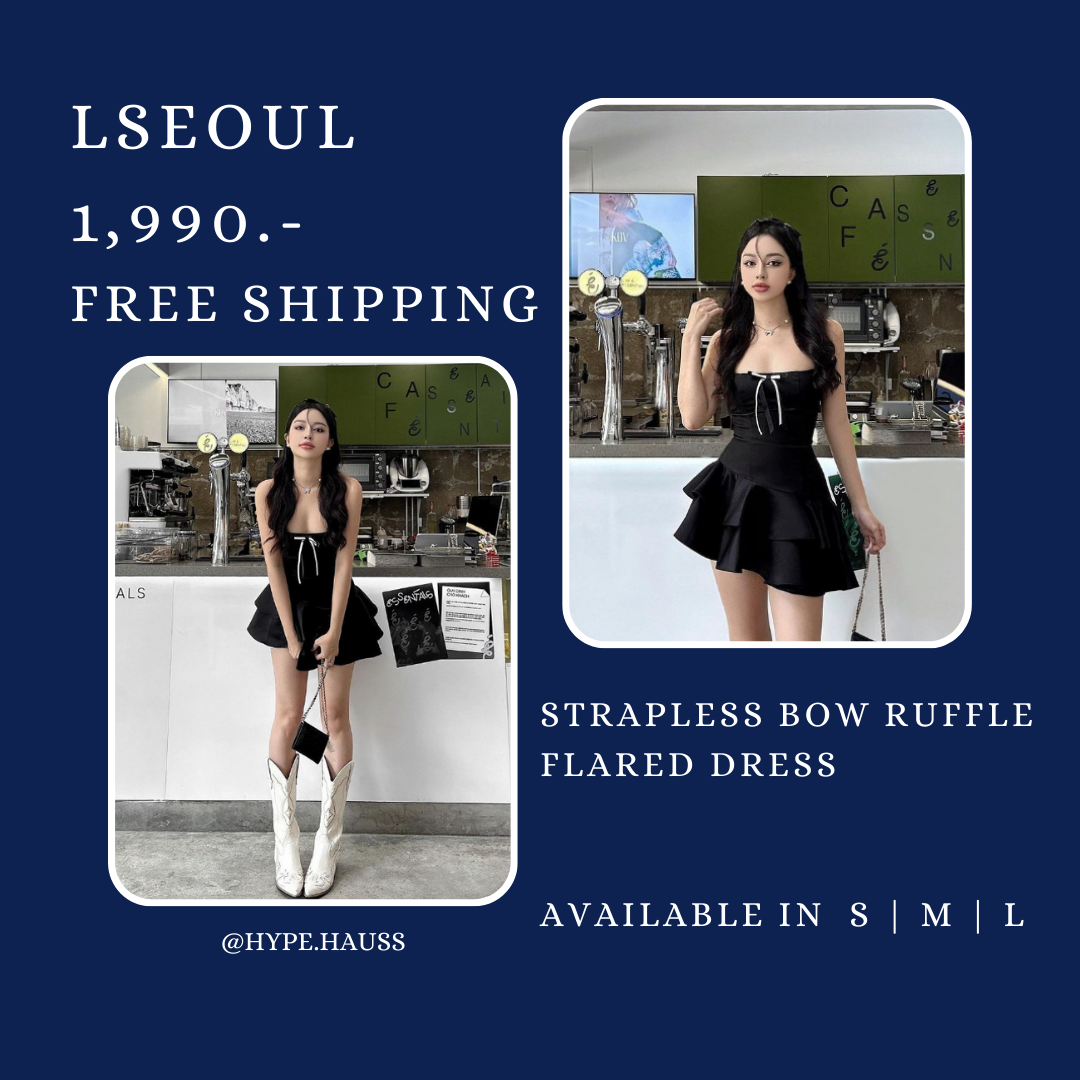 PRE-ORDER LSEOUL BOW RUFFLE DRESS