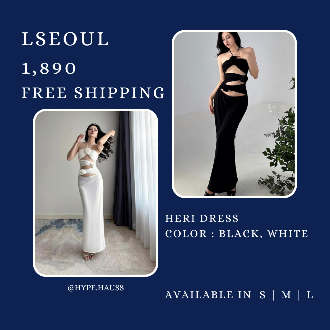 PRE-ORDER LSEOUL HERI DRESS (BLACK)