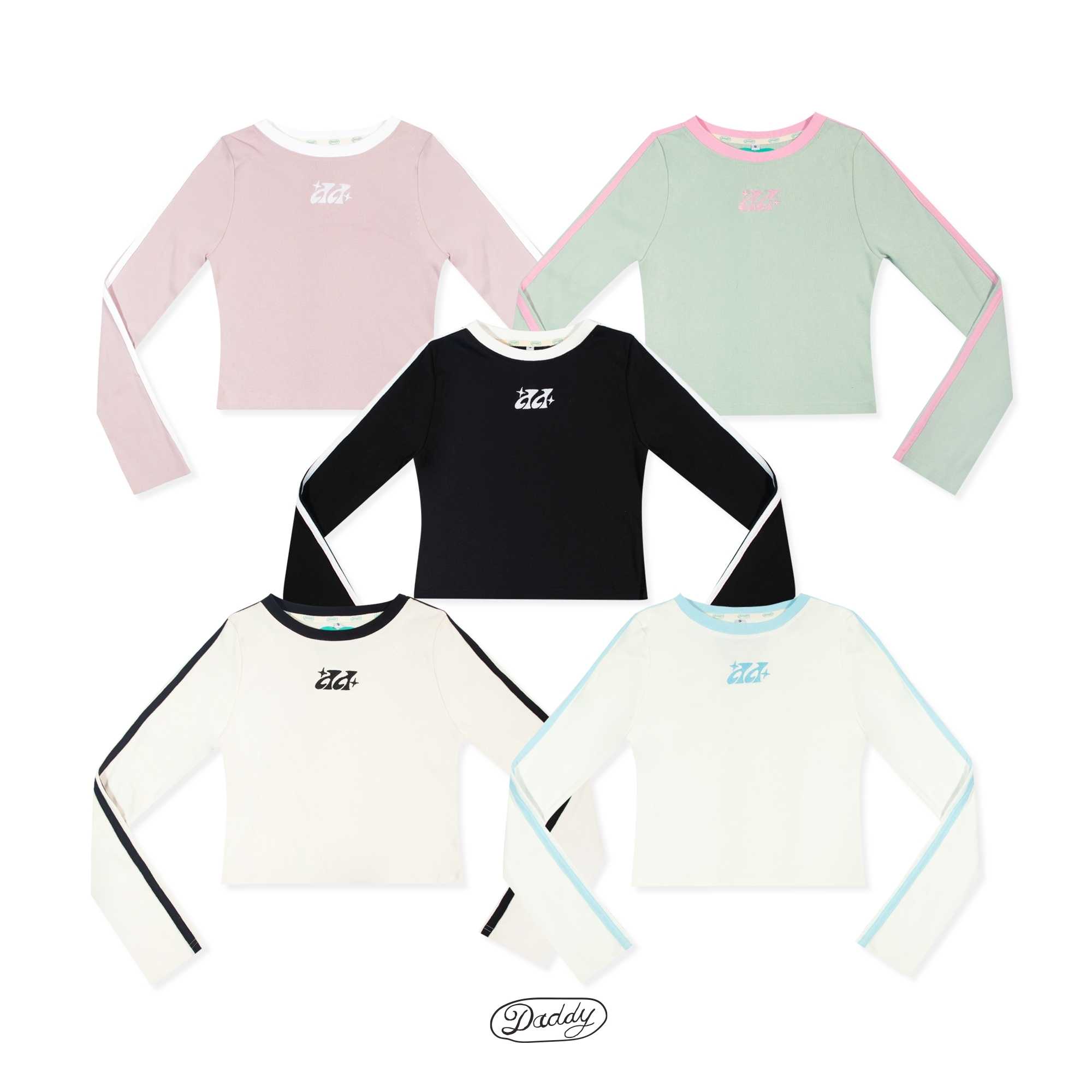 DADDY | Demna Top เสื้อแขนยาว ปักโลโก้ DD สุดน่ารัก