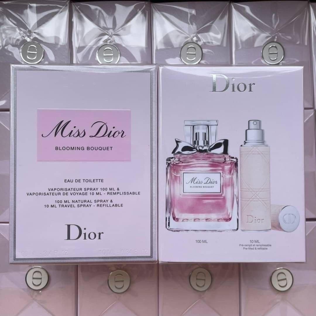 เซตDior Miss Dior Blooming Bouquet EDT Set 100ml +10ml    รุ่นโบว์เหล็ก 